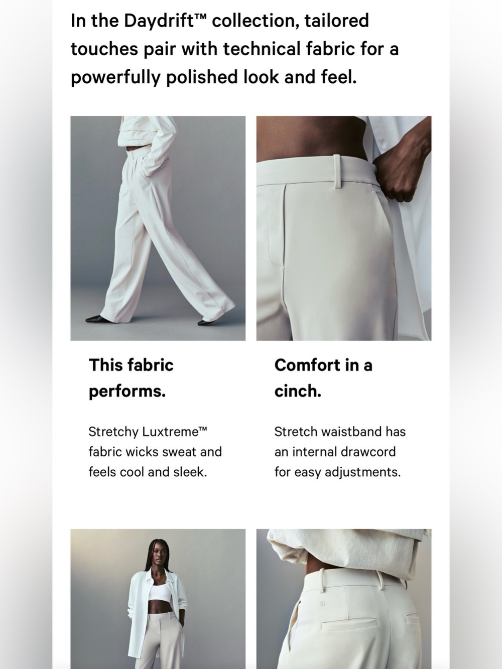 New Lululemon Daydrift High-Rise Trouser *Tall Nomad Size Small 30” Inseam NWT - Picture 15 of 16